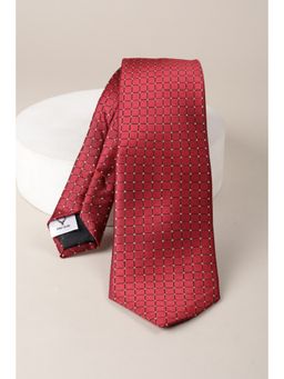 Allen Solly - Men Red Embroidered Formal Tie
