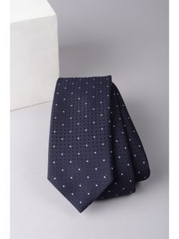 Allen Solly - Men Navy Blue Embroidered Formal Tie