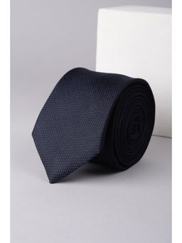 Allen Solly - Men Navy Blue Embroidered Formal Tie
