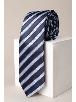 Allen Solly - Men Navy Blue Stripes Casual Tie