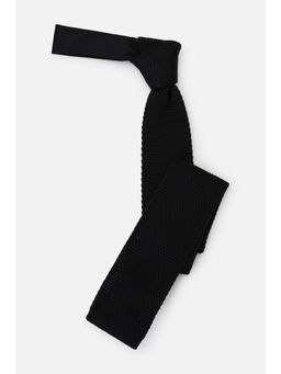 Van Heusen - Men Black Textured Formal Tie