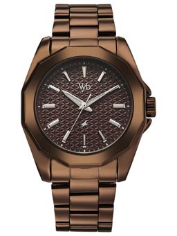 Fastrack - Vyb Challenger Quartz Brown Dial Analog Watch For Men - FV30040QM02W (M)