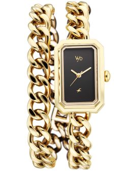 Fastrack - Vyb Showstopper Quartz Black Dial Analog Watch For Women - FV60065YM01W (M)