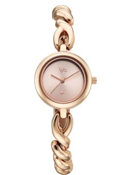 Fastrack - Vyb Siren Quartz Blush Dial Analog Watch For Women - FV60099WM01W (M)
