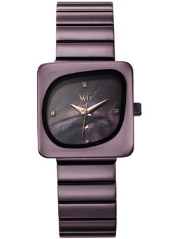 Fastrack - Vyb Diva Quartz Purple Mother of pearl Dial Analog Watch For Women - FV60100QM01W (M)