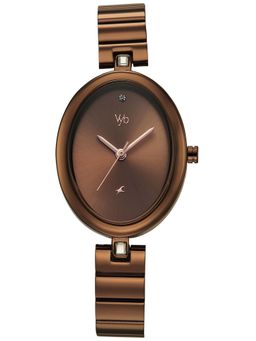 Fastrack - Vyb Celeste Quartz Coffee Dial Analog Watch For Women - FV60108QM01W (M)