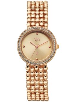 Fastrack - Vyb Iconique Quartz Light peach Dial Analog Watch For Women - FV60111WM01W (M)
