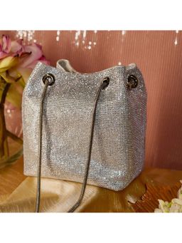 BE CHIC - Glory Crystal Potli Silver