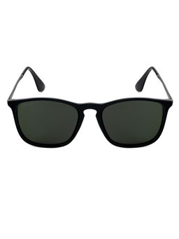 ROYAL SON - Dusk Metal Black Frame Green Lens Oval Rimless Sunglasses- Dusk_Green_20274 (53)