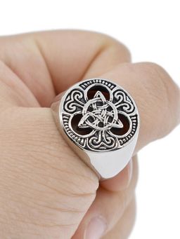 Yellow Chimes - Stainless Steel High Polished Silver Ring