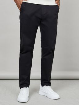 Styli - Solid Slim Fit Stretch Cotton Twill Comfort Chinos