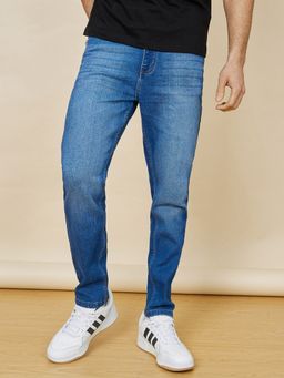 Styli - Slim Fit Stretch Cotton Mid Washed Jeans