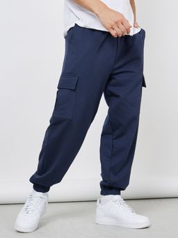 Styli - Oversized Fit Cargo Joggers With Elasticated Hem