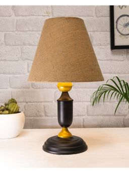 Homesake - Murphy Black Table Lamp Jute Cone Shade