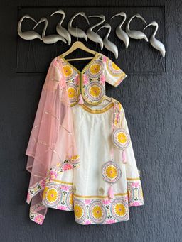 The Little Tales - Sunflower Charm Blouse And Lehenga With Dupatta