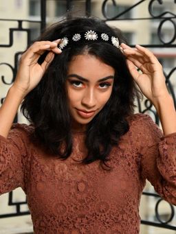 Odette - Black Stoneware Hair Band