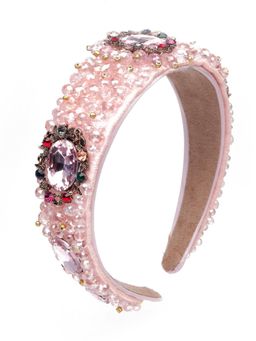 Odette - Pink Stoneware Hair Band