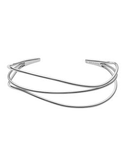 Skagen - Silver Stainless Steel Statement Bracelet