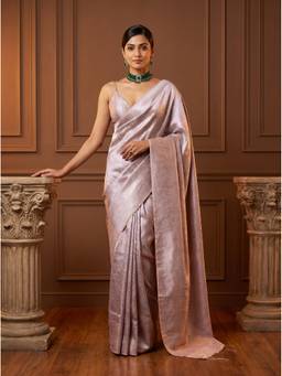 Mimosa - Purple Women's Art Silk Kanjivaram Saree