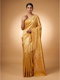 Mimosa - Yellow Women's Art Silk Kanjivaram Saree