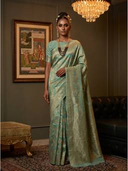 Mimosa - Green Women's Art Silk Banarasi Saree