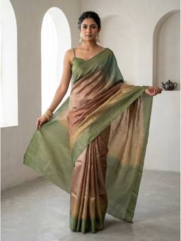 Mimosa - Green Women's Art Silk Banarasi Saree