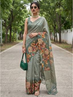 Mimosa - Green Women's Art Silk Banarasi Saree