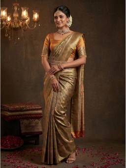 Mimosa - Green Women's Art Silk Kanjivaram Saree
