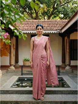Mimosa - Mauve Women's Art Silk Banarasi Saree