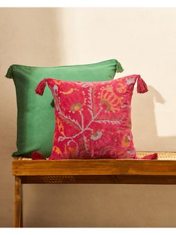 Chumbak - Phool Cushion Cover Palace Memoirs (16X16 Inches)