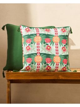 Chumbak - Rani Bagh Cushion Cover Palace Memoirs Multi-Color (20X20 Inches)