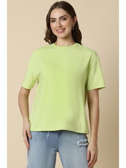 Allen Solly - Women Green Solid Casual T-Shirt