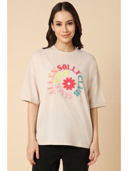 Allen Solly - Women Pink Print Casual T-Shirt