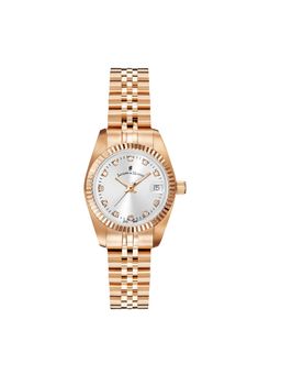 Jacques Du Manior - Inspiration Swiss Made Analogue Silver Round Dial Womens Watch- Nro.16