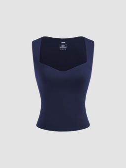 Cider - CONTOUR Double Layered Sweetheart Neckline Tank Top