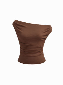 Cider - Off-shoulder Ruched Top