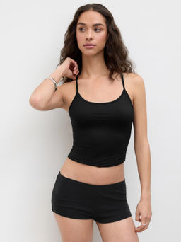 Cider - Second Skin Double Layered U-neckline Cami Top