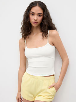 Cider - Cotton-blend Square Neck Cami Top