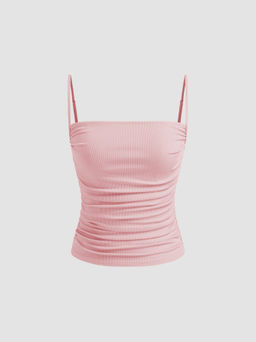 Cider - Square Neck Ruched Cami Top