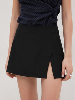 Cider - Mid Rise Split Mini Skirt