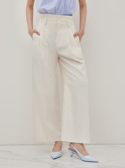 Cider - High Rise Linen Trousers