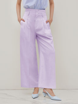 Cider - High Rise Linen Trousers