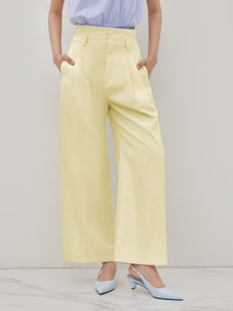 Cider - High Rise Linen Trousers