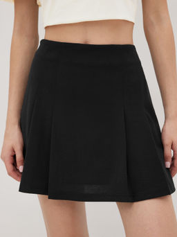 Cider - Mid Rise Pleated Mini Skirt