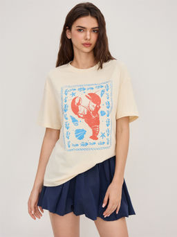 Cider - Oversized Lobster Graphic Tee