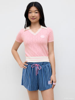 Cider - Polly Pocket X - Pink Palms Polo