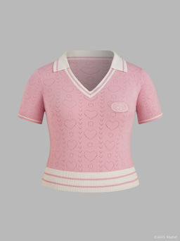 Cider - Polly Pocket X - Pink Palms Polo Curve & Plus