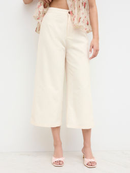 Cider - Linen-blend Mid Rise Straight Leg Trousers