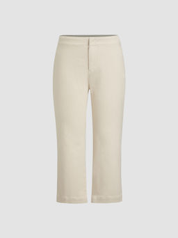 Cider - Stretch Denim Low Rise Straight Leg Capri Jeans