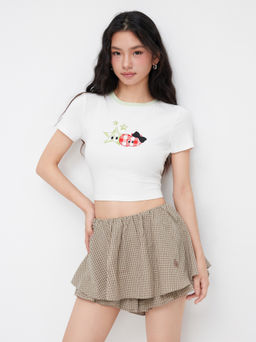 Cider - Icon Star Appliques Short Sleeve Tee
